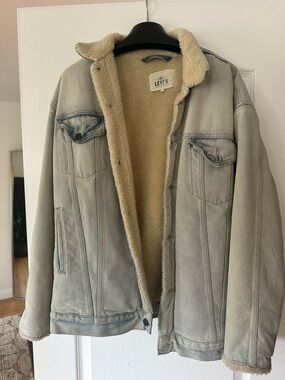 Levi's Light Denim Sherpa-Lined Jacket